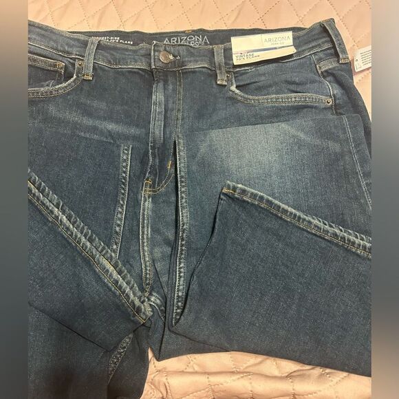 Arizona Jean Company Blue Flare Wide Leg Jeans - Picture 1 of 15